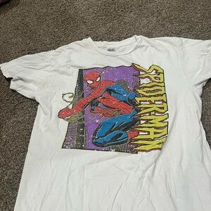 Target White Spider-Man Graphic Tee